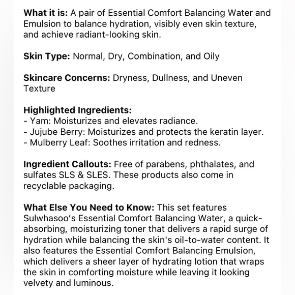 Sulwhasoo Essential Comfort Basic Kit - Picture 5 of 5